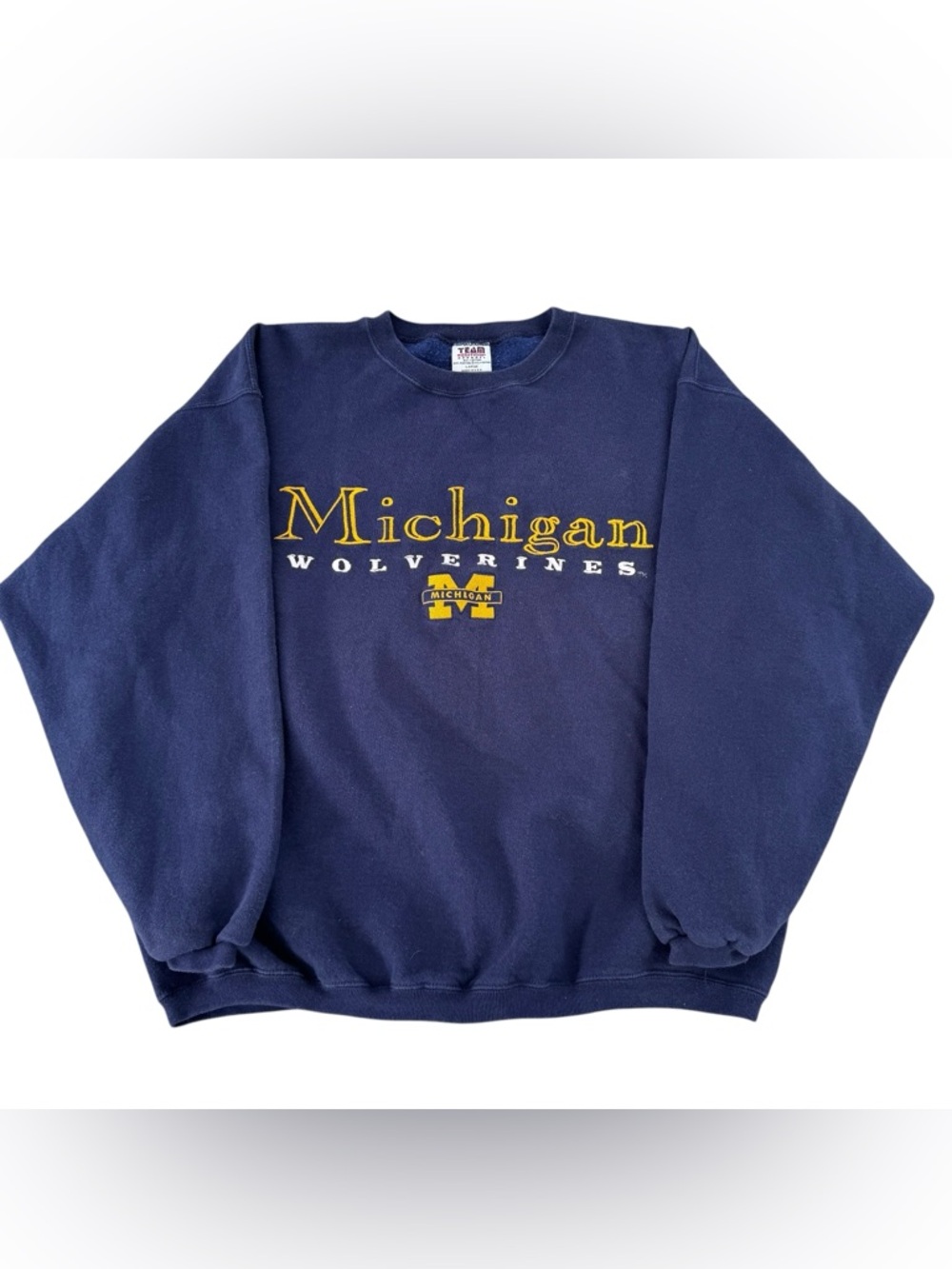 Vintage 90’s Michigan Wolverines University Sweatshirt Men’s XL Embroidered Logo